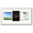 thumbnail image 1 of ArtToFrames Collage Photo Picture Frame with 1 - 5.5x8 and 2 - 6x6 Openings, Framed in White with Porcelain and Black Mats (CDM-3966-99), 1 of 8
