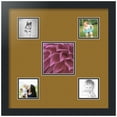 thumbnail image 1 of ArtToFrames Collage Photo Picture Frame with 1 - 5x5 and 4 - 3x3" Openings, Framed in Black with El Dorado and Black Mats (CDM-3926-65), 1 of 7