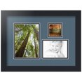 thumbnail image 1 of ArtToFrames Collage Photo Picture Frame with 1 - 5x7, 2.5x2.5, 3.5x5" Openings, Framed in Black with Dutch Blue and Black Mats (CDM-3926-289), 1 of 8