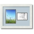 thumbnail image 1 of ArtToFrames Collage Photo Picture Frame with 1 - 5x7, 3.5x5 Openings, Framed in White with Baby Blue and Black Mats (CDM-3966-42), 1 of 8