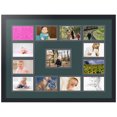thumbnail image 1 of ArtToFrames Collage Photo Picture Frame with 1 - 5x7 and 12 - 4x6" Openings, Framed in Black with Evergreen and Black Mats (CDM-3926-382), 1 of 8
