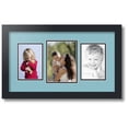thumbnail image 1 of ArtToFrames Collage Photo Picture Frame with 1 - 5x7 and 2 - 4x6 Openings, Framed in Black with French Blue and Black Mats (CDM-3926-75), 1 of 1