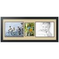 thumbnail image 1 of ArtToFrames Collage Photo Picture Frame with 1 - 5x7 and 2 - 8x10" Openings, Framed in Black with Green Whisper and Black Mats (CDM-3926-306), 1 of 8