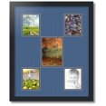 thumbnail image 1 of ArtToFrames Collage Photo Picture Frame with 1 - 5x7 and 4 - 4x5 Openings, Framed in Black with Royal and Black Mats (CDM-3926-106), 1 of 1