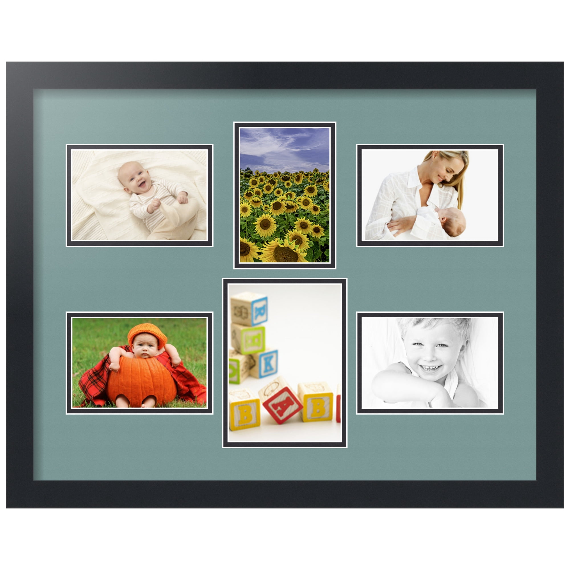 ArtToFrames Collage Photo Picture Frame with 1 - 5x7 and 5 - 4x6 ...