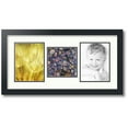 thumbnail image 1 of ArtToFrames Collage Photo Picture Frame with 1 - 6x6 and 2 - 6x8 Openings, Framed in Black with Porcelain and Black Mats (CDM-3926-71), 1 of 8