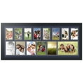 thumbnail image 1 of ArtToFrames Collage Photo Picture Frame with 1 - 6x9 and 5 - 4x6 and 8 - 3x5" Openings, Framed in Black with Deep Blue and Black Mats (CDM-3926-627), 1 of 8