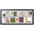 thumbnail image 1 of ArtToFrames Collage Photo Picture Frame with 1 - 6x9 and 5 - 4x6 and 8 - 3x5" Openings, Framed in Black with Porcelain and Black Mats (CDM-3926-627), 1 of 8