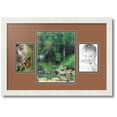 thumbnail image 1 of ArtToFrames Collage Photo Picture Frame with 1 - 8.25x11 and 2 - 4x6 Openings, Framed in White with Paloma and Black Mats (CDM-3966-75), 1 of 8