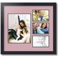 thumbnail image 1 of ArtToFrames Collage Photo Picture Frame with 1 - 8.5x11 and 3 - 4x6" Openings, Framed in Black with Seashell and Black Mats (CDM-3926-1108), 1 of 7