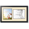 thumbnail image 1 of ArtToFrames Collage Photo Picture Frame with 1 - 8x10, 8.5x11" Openings, Framed in Black with Cream and Black Mats (CDM-3926-103), 1 of 8
