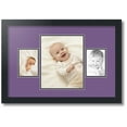 thumbnail image 1 of ArtToFrames Collage Photo Picture Frame with 1 - 8x10 and 2 - 3.5x5 Openings, Framed in Black with Grape and Black Mats (CDM-3926-75), 1 of 8