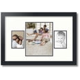 thumbnail image 1 of ArtToFrames Collage Photo Picture Frame with 1 - 8x10 and 2 - 3.5x5 Openings, Framed in Black with Porcelain and Black Mats (CDM-3926-75), 1 of 8