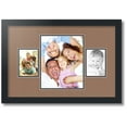 thumbnail image 1 of ArtToFrames Collage Photo Picture Frame with 1 - 8x10 and 2 - 3.5x5 Openings, Framed in Black with Sandpiper and Black Mats (CDM-3926-75), 1 of 8