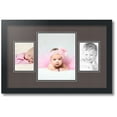 thumbnail image 1 of ArtToFrames Collage Photo Picture Frame with 1 - 8x10 and 2 - 4x6 Openings, Framed in Black with Chestnut and Black Mats (CDM-3926-75), 1 of 8