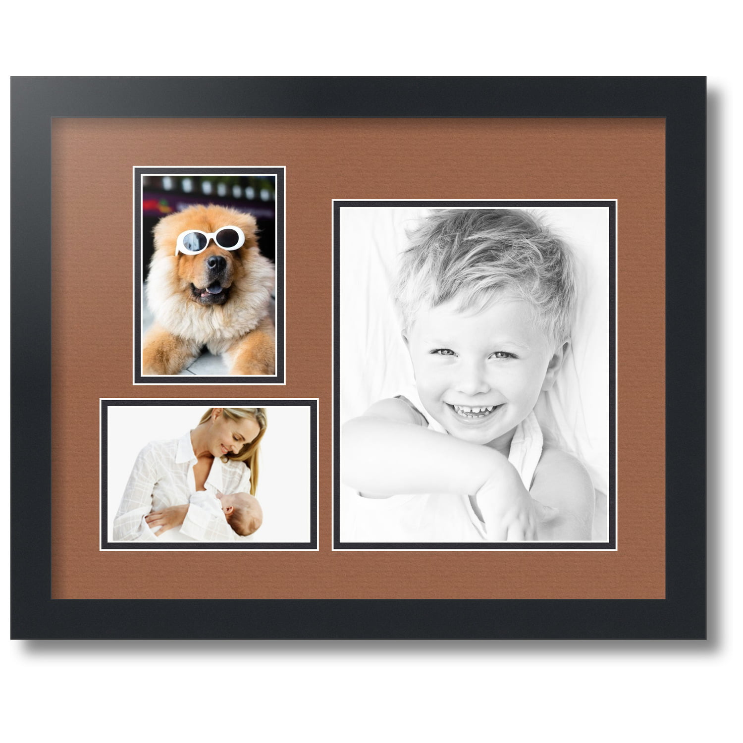 ArtToFrames Collage Photo Picture Frame with 4 - 8x10 Openings, Framed in  Black with Octoberfest and Black Mats (CDM-3926-1)