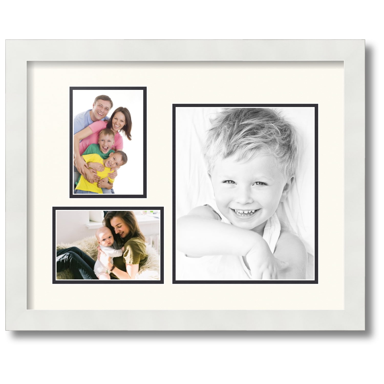4x6 Double Picture Frame, off White Photo Frame, Bone Picture Frame, 4x6  Double Photo Frame, White Picture Frame, Wood Wedding Gift 