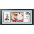 thumbnail image 1 of ArtToFrames Collage Photo Picture Frame with 1 - 8x10 and 2 - 5.5x8.5 Openings, Framed in Black with Baby Blue and Black Mats (CDM-3926-70), 1 of 8
