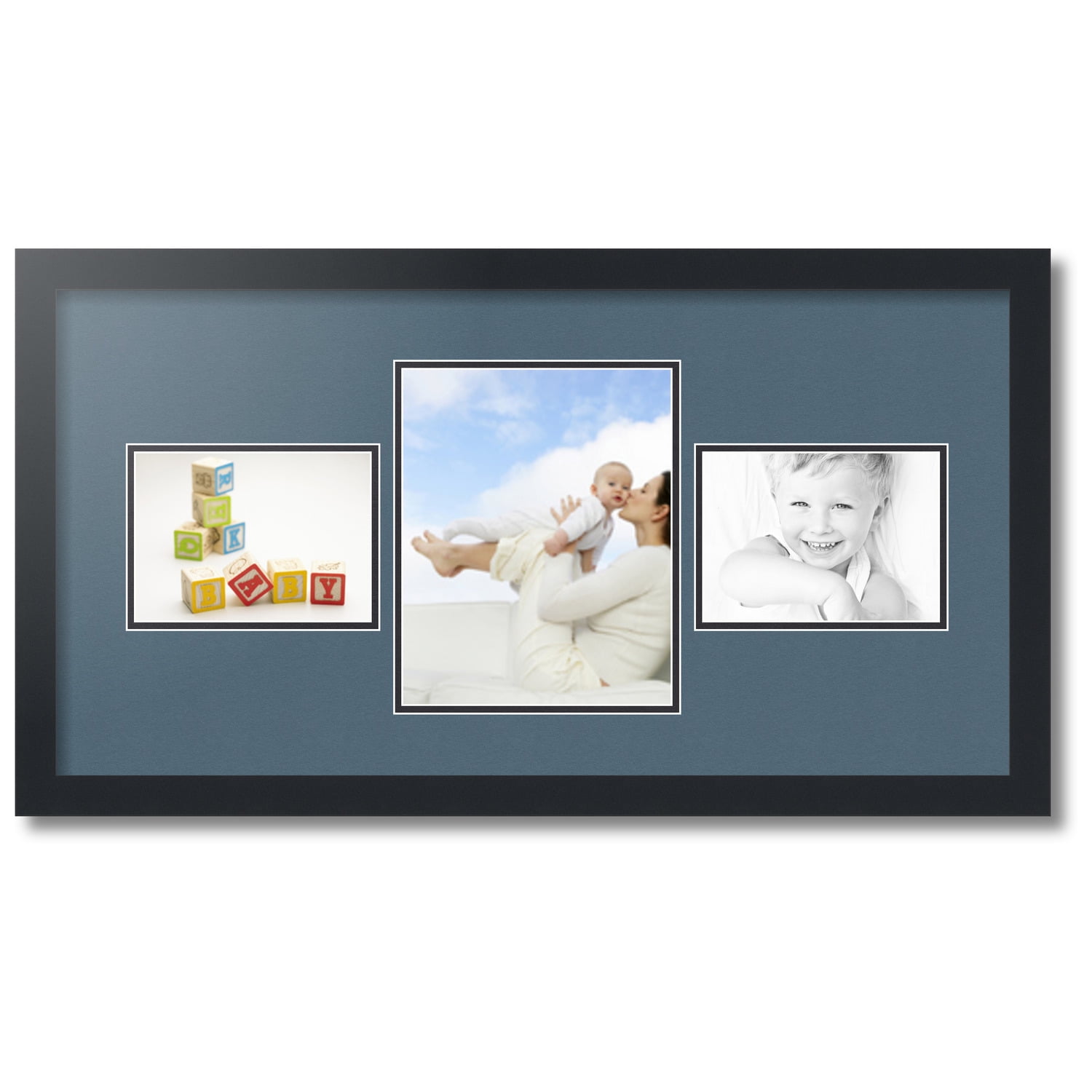ArtToFrames Collage Photo Picture Frame with 1 8x10 and 2 5x7