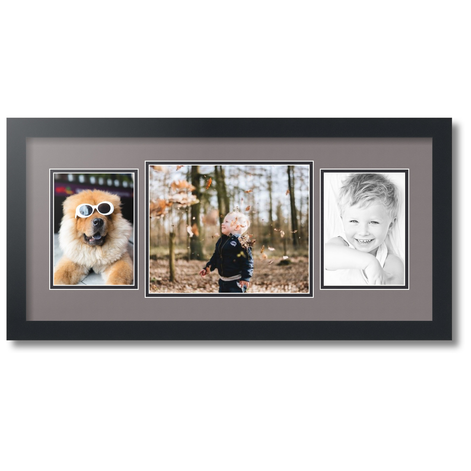 ArtToFrames Collage Photo Picture Frame with 1 8x10 and 2 5x7