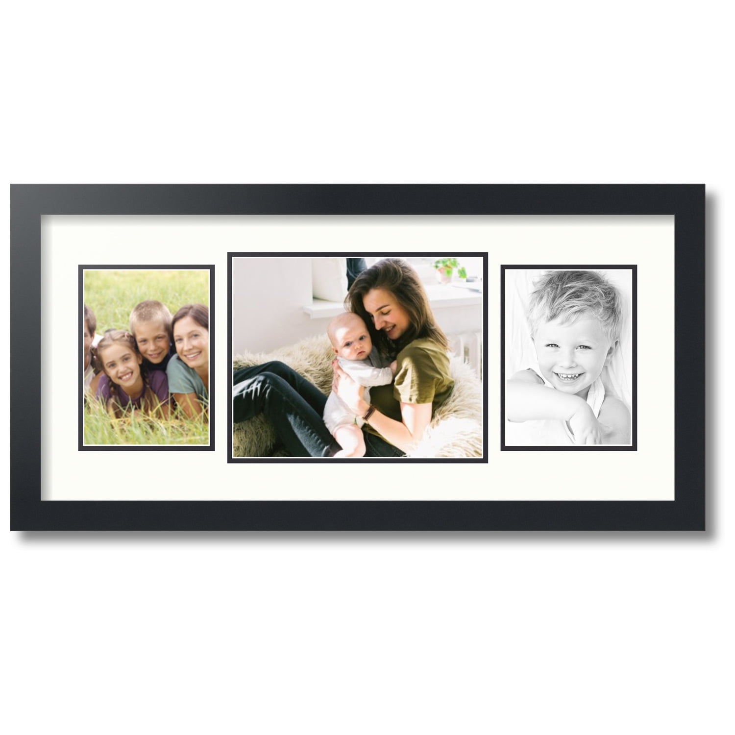 ArtToFrames Collage Photo Picture Frame with 1 8x10 and 2 5x7