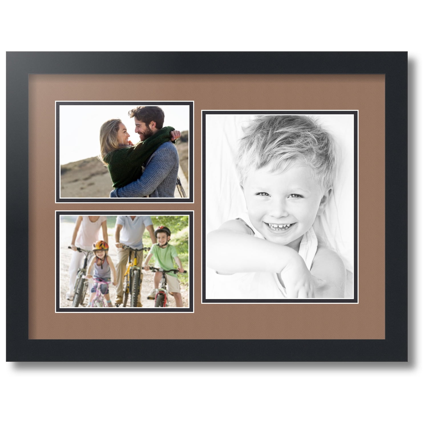 ArtToFrames Collage Photo Picture Frame with 1 8x10 and 2 5x7
