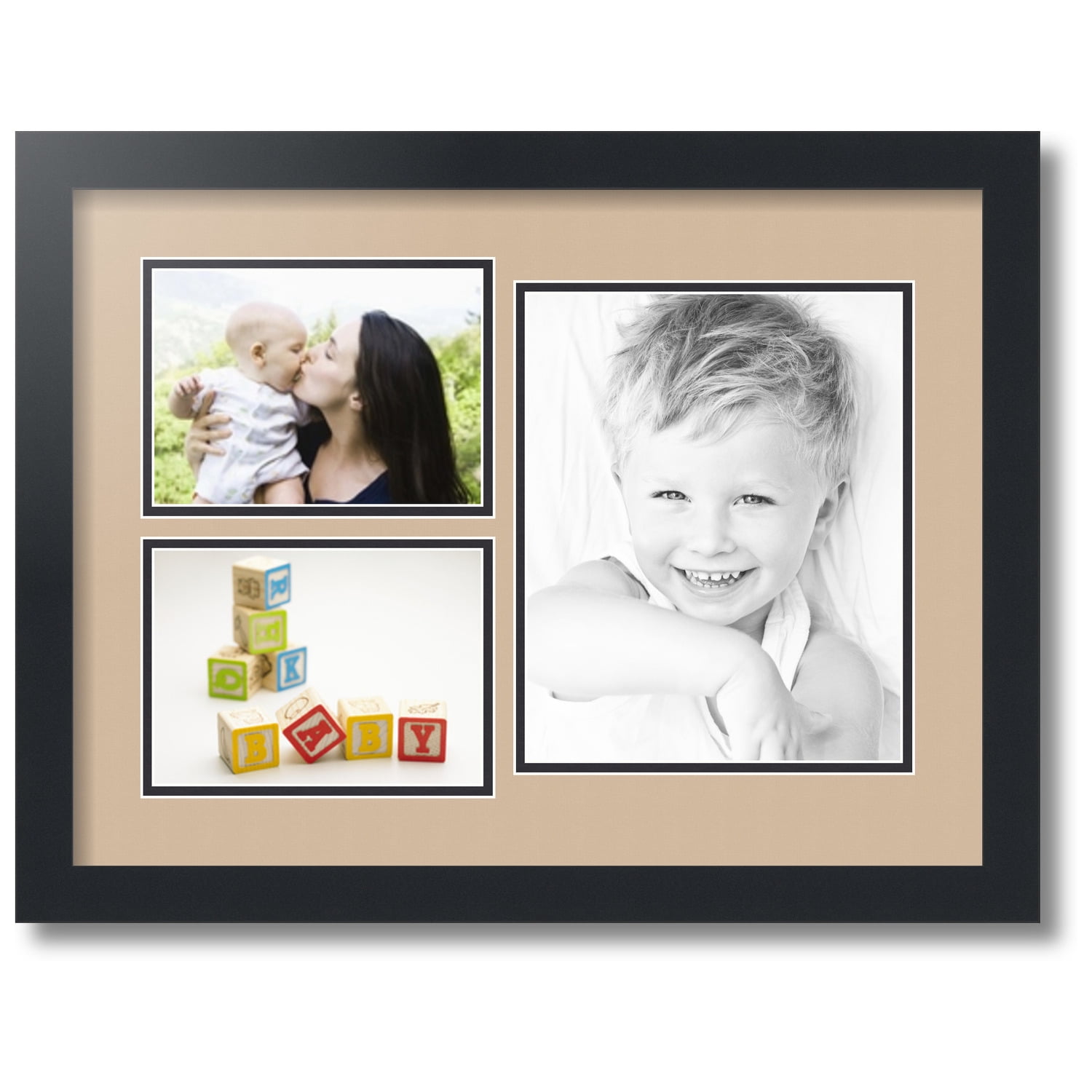 ArtToFrames Collage Photo Picture Frame with 1 8x10 and 2 5x7