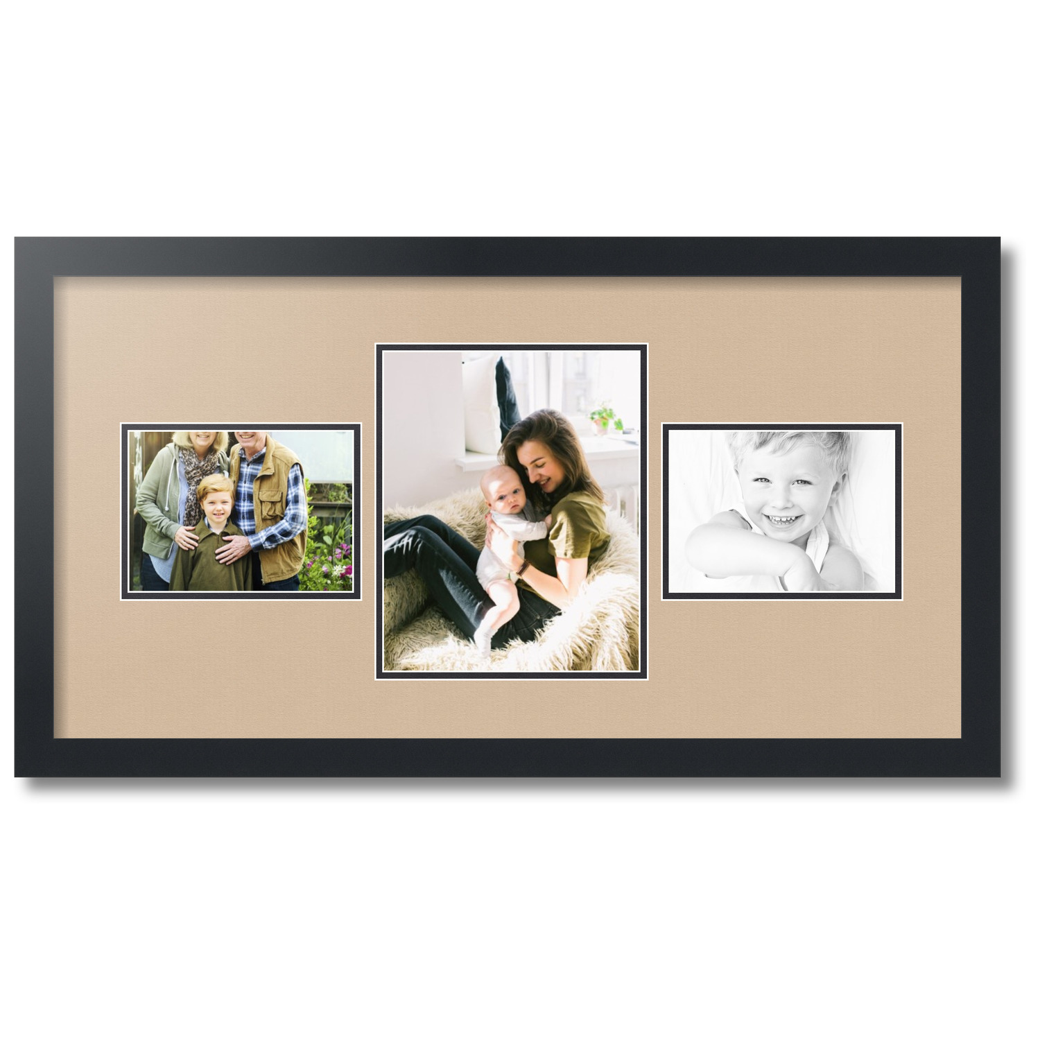ArtToFrames Collage Photo Picture Frame with 1 8x10 and 2 5x7