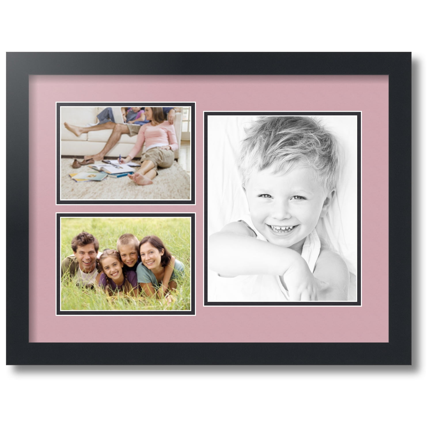 ArtToFrames Collage Photo Picture Frame with 1 8x10 and 2 5x7