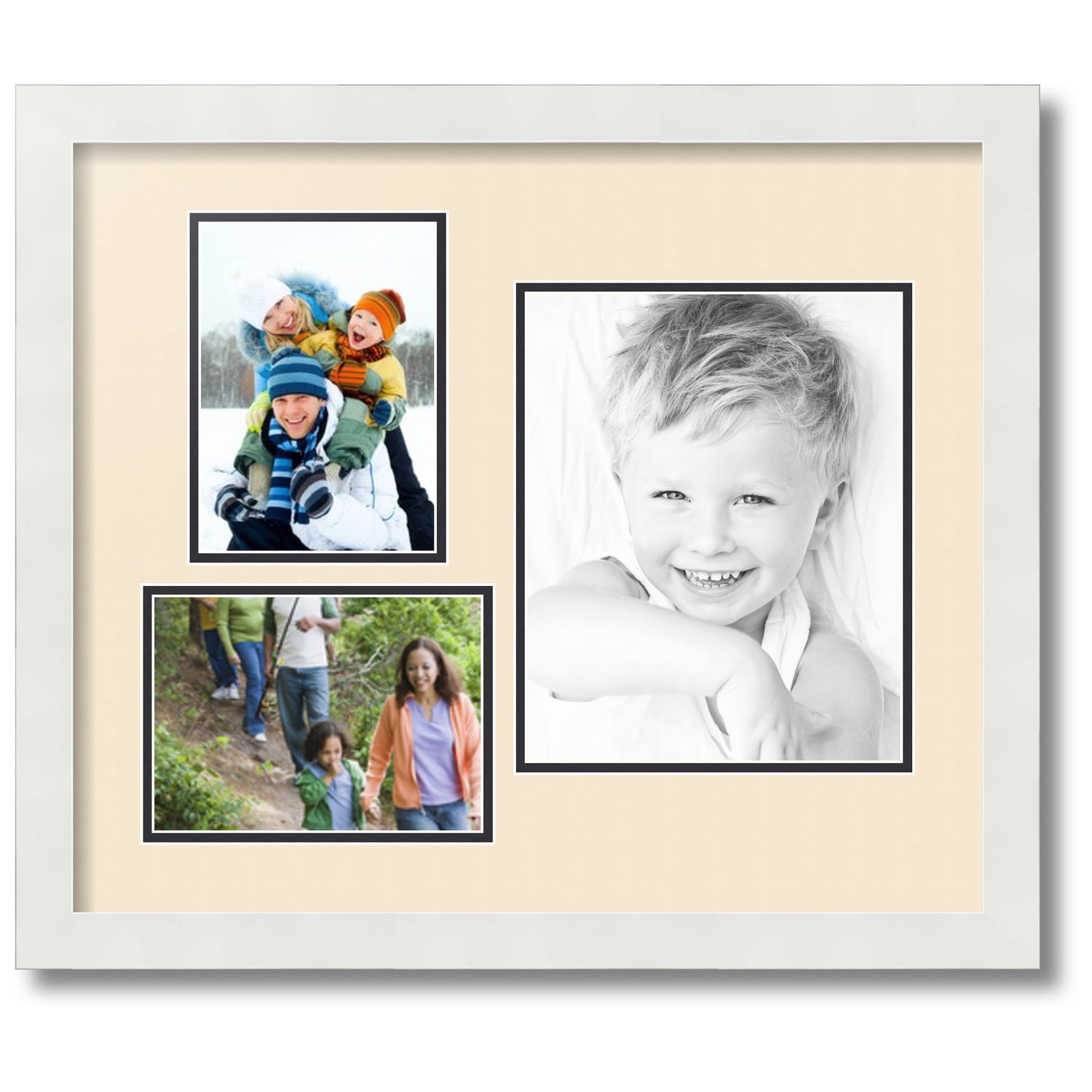 ArtToFrames Collage Photo Picture Frame with 1 8x10 and 2 5x7