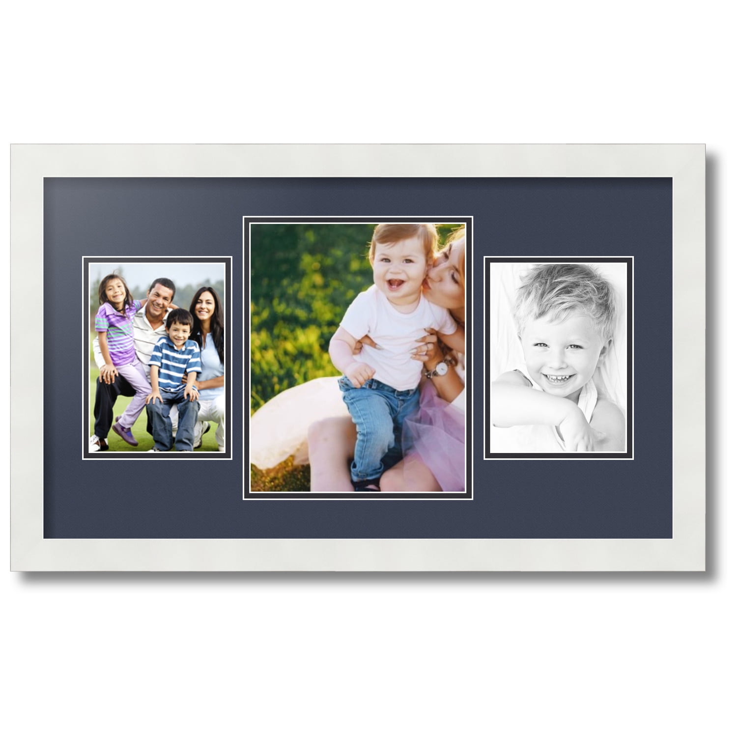 ArtToFrames Collage Photo Picture Frame with 1 8x10 and 2 5x7