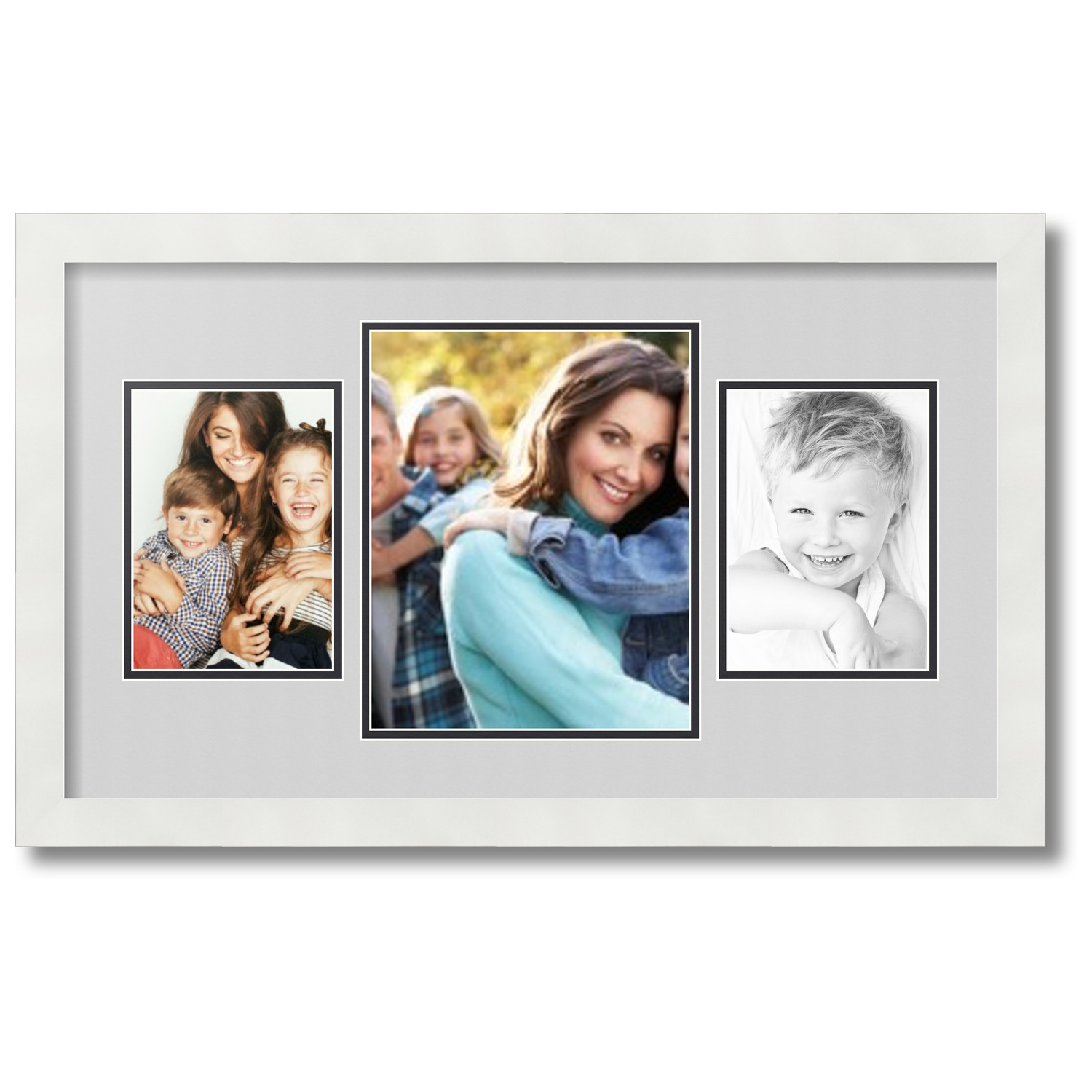 ArtToFrames Collage Photo Picture Frame with 1 8x10 and 2 5x7
