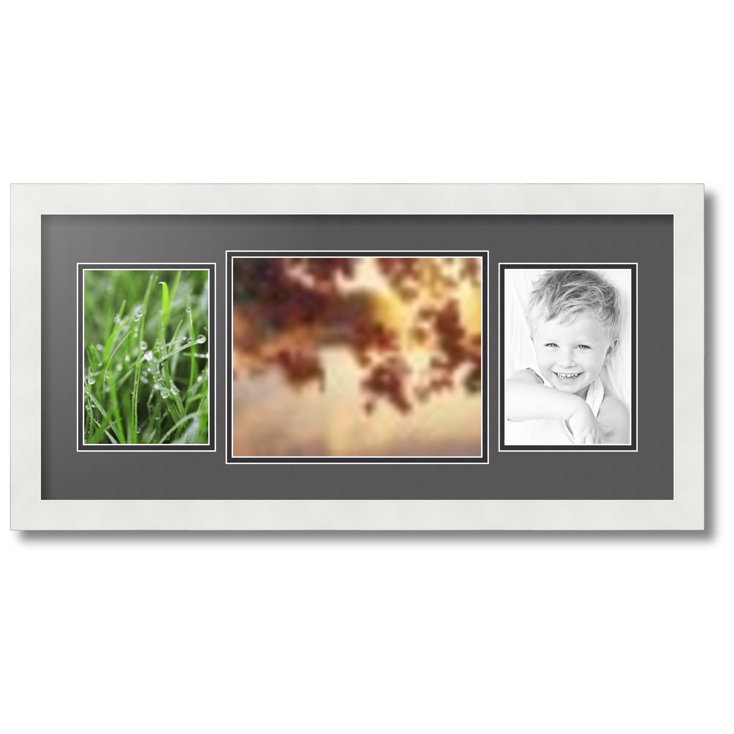 ArtToFrames Collage Photo Picture Frame with 1 8x10 and 2 5x7