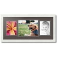 thumbnail image 1 of ArtToFrames Collage Photo Picture Frame with 1 - 8x10 and 2 - 5x7 Openings, Framed in White with Chestnut and Black Mats (CDM-3966-70), 1 of 1