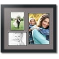 thumbnail image 1 of ArtToFrames Collage Photo Picture Frame with 1 - 8x12 and 2 - 5x7 Openings, Framed in Black with Pewter and Black Mats (CDM-3926-78), 1 of 8