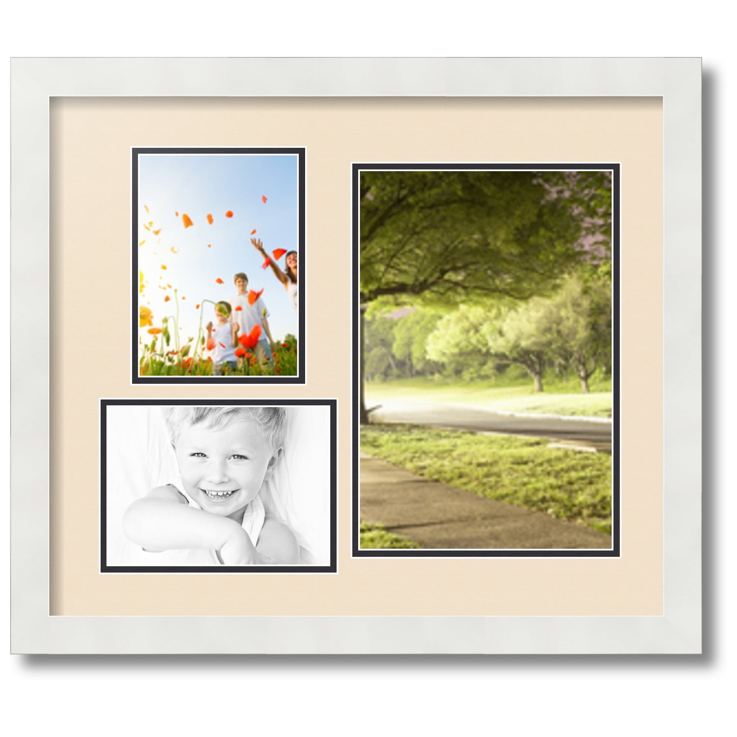 ArtToFrames Collage Photo Picture Frame with 1 - 8x10 and 2 - 5x7