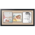 thumbnail image 1 of ArtToFrames Collage Photo Picture Frame with 1 - 8x8 and 2 - 8x10 Openings, Framed in Black with Scotch Mist and Black Mats (CDM-3926-71), 1 of 8