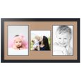 thumbnail image 1 of ArtToFrames Collage Photo Picture Frame with 1 - 8x8 and 2 - 8x12" Openings, Framed in Black with Desert Sand and Black Mats (CDM-3926-1630), 1 of 8