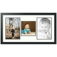 thumbnail image 1 of ArtToFrames Collage Photo Picture Frame with 1 - 8x8 and 2 - 8x12 Openings, Framed in Black with Porcelain and Black Mats (CDM-3926-71), 1 of 8