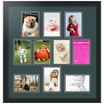 thumbnail image 1 of ArtToFrames Collage Photo Picture Frame with 10 - 4x6" Openings, Framed in Black with Evergreen and Black Mats (CDM-3926-403), 1 of 8