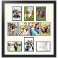 thumbnail image 1 of ArtToFrames Collage Photo Picture Frame with 10 - 4x6" Openings, Framed in Black with Off White and Black Mats (CDM-3926-403), 1 of 8
