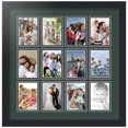 thumbnail image 1 of ArtToFrames Collage Photo Picture Frame with 12 - 3.25x4.75" Openings, Framed in Black with Envy and Black Mats (CDM-3926-1156), 1 of 8