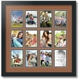 thumbnail image 1 of ArtToFrames Collage Photo Picture Frame with 12 - 3.25x4.75 Openings, Framed in Black with Paloma and Black Mats (CDM-3926-234), 1 of 8