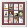 thumbnail image 1 of ArtToFrames Collage Photo Picture Frame with 12 - 3.25x4.75 Openings, Framed in White with Maple Leaf and Black Mats (CDM-3966-234), 1 of 1