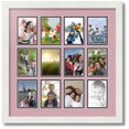 thumbnail image 1 of ArtToFrames Collage Photo Picture Frame with 12 - 3.25x4.75 Openings, Framed in White with Seashell and Black Mats (CDM-3966-234), 1 of 8