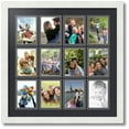 thumbnail image 1 of ArtToFrames Collage Photo Picture Frame with 12 - 3.5x5 Openings, Framed in White with Black and Black Mats (CDM-3966-234), 1 of 8