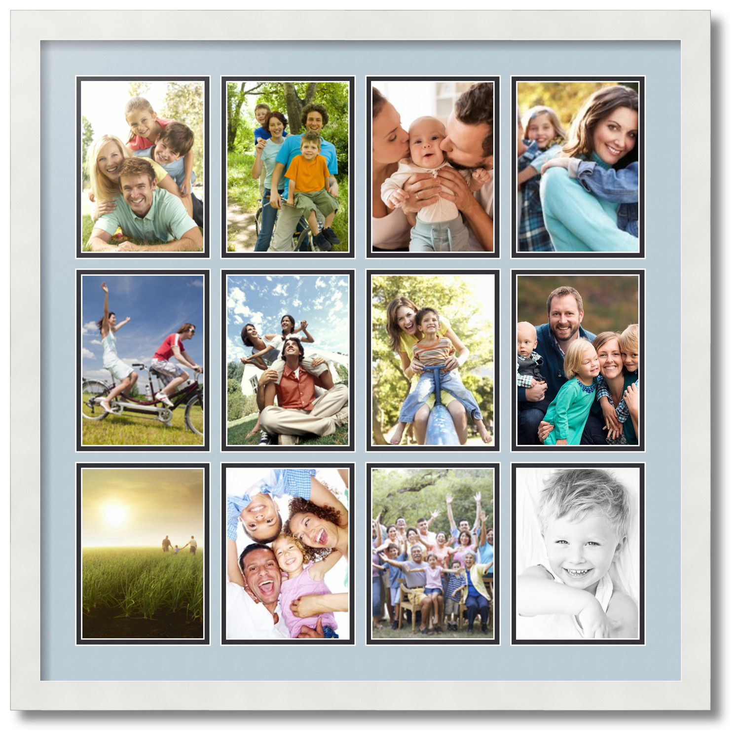 White Collage Photo Frame, Fits Two Photos of 5 X 7 Inches – Mora Taara