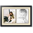 thumbnail image 1 of ArtToFrames Collage Photo Picture Frame with 2 - 10x12" Openings, Framed in Black with Cream and Black Mats (CDM-3926-1385), 1 of 8