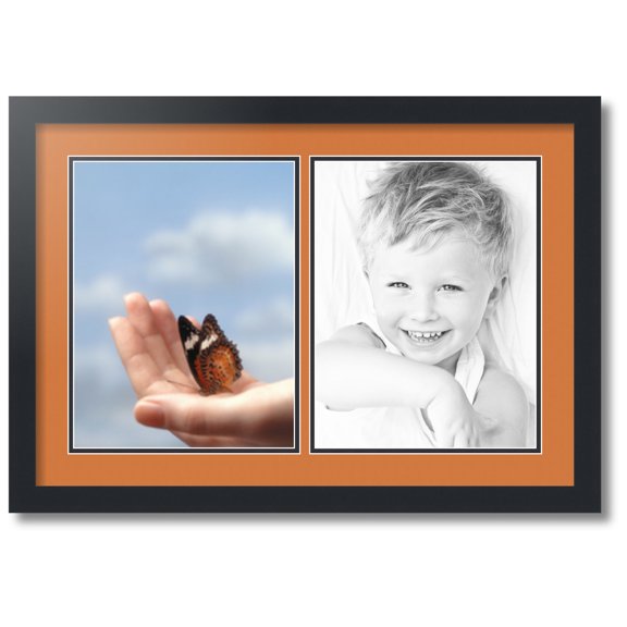 ArtToFrames Collage Photo Picture Frame with 2 - 10x13 Openings, Framed in Black with Octoberfest and Black Mats (CDM-3926-37)