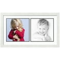 thumbnail image 1 of ArtToFrames Collage Photo Picture Frame with 2 - 11x11 Openings, Framed in White with Super White and Black Mats (CDM-3966-40), 1 of 8